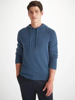 Derek Rose Hoodies|View All>Pullover Hoodie Dark Blue