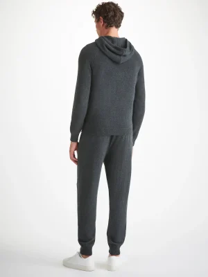 Derek Rose Cashmere Sets|View All>Pullover Hoodie And Track Pants Set Charcoal