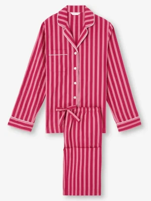 Derek Rose Lightweight Pyjamas|View All>Pyjamas Pink