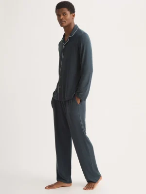 Derek Rose Mid Weather Pyjamas|View All>Pyjamas Anthracite