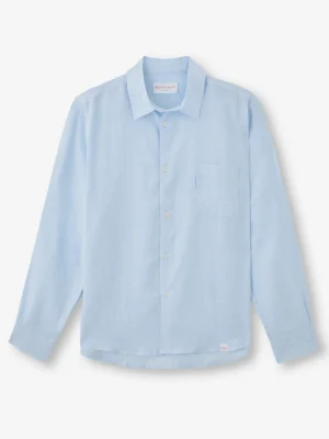 Derek Rose Resort Wear|View All>Shirt Sky Blue