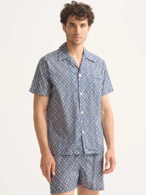 Derek Rose Lightweight Pyjamas|View All>Short Pyjamas Blue Multi