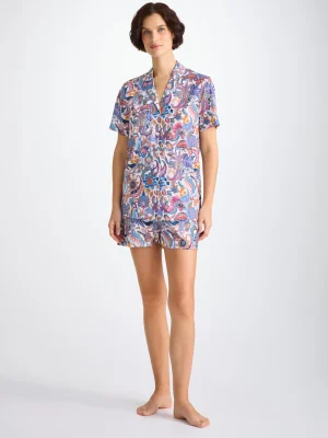 Derek Rose Lightweight Pyjamas|View All>Short Pyjamas Multi