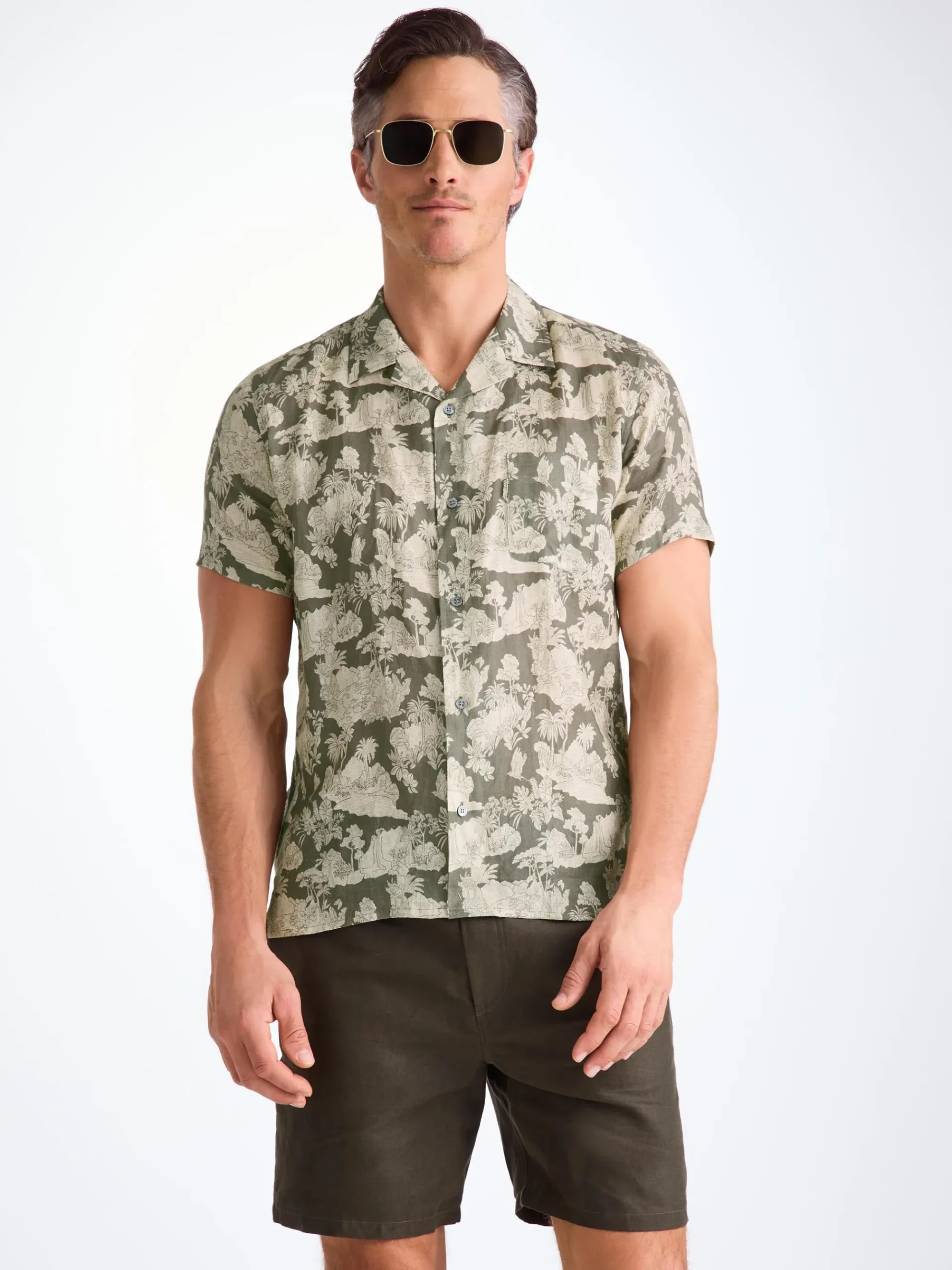 short-sleeve-shirt-tAmWFKNv-4.webp Derek Rose Resort Wear|View All>Short Sleeve Shirt Khaki