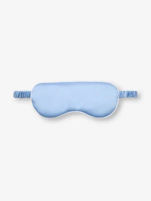 Derek Rose View All|View All>Silk Eye Mask Cloud Blue