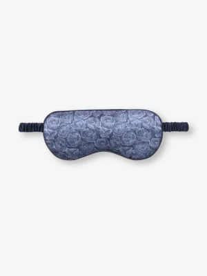 Derek Rose View All|View All>Silk Eye Mask Navy Blue