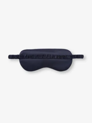 Derek Rose View All|View All>Silk Eye Mask Navy Blue