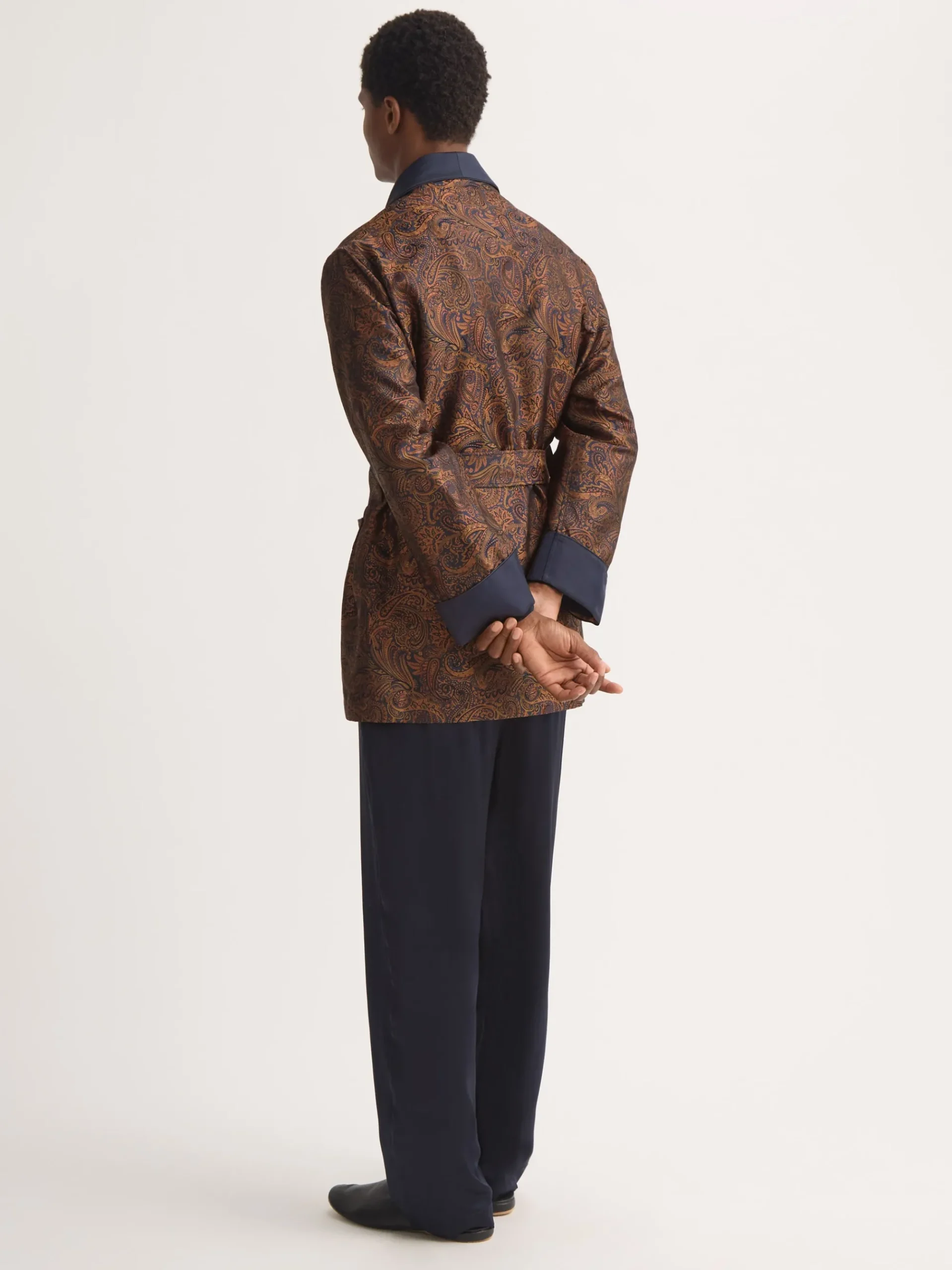 smoking-jacket-jYcifdDY-2.webp Derek Rose Gowns & Robes|View All>Smoking Jacket Navy Blue & Antique Gold