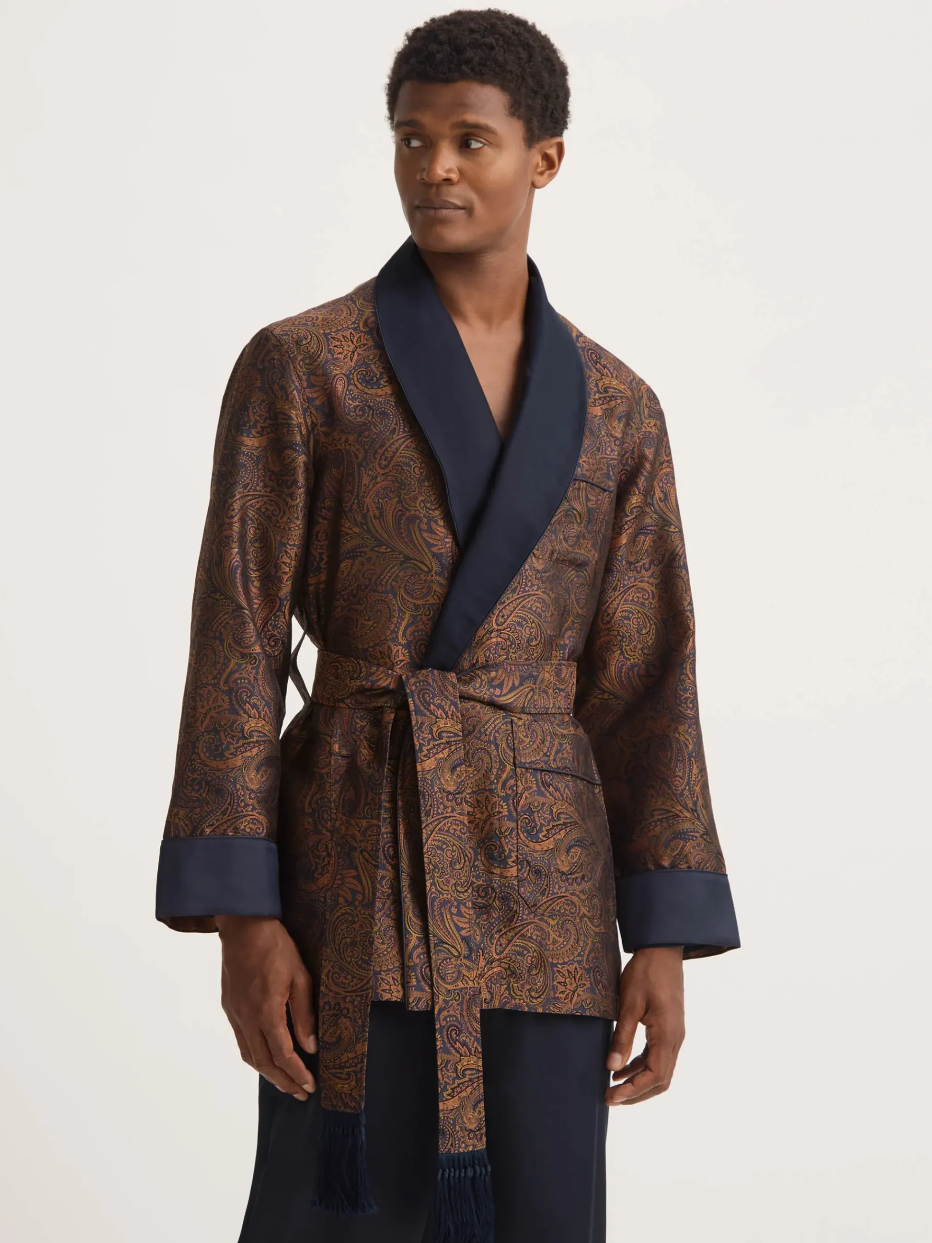 smoking-jacket-jYcifdDY-3.webp Derek Rose Gowns & Robes|View All>Smoking Jacket Navy Blue & Antique Gold