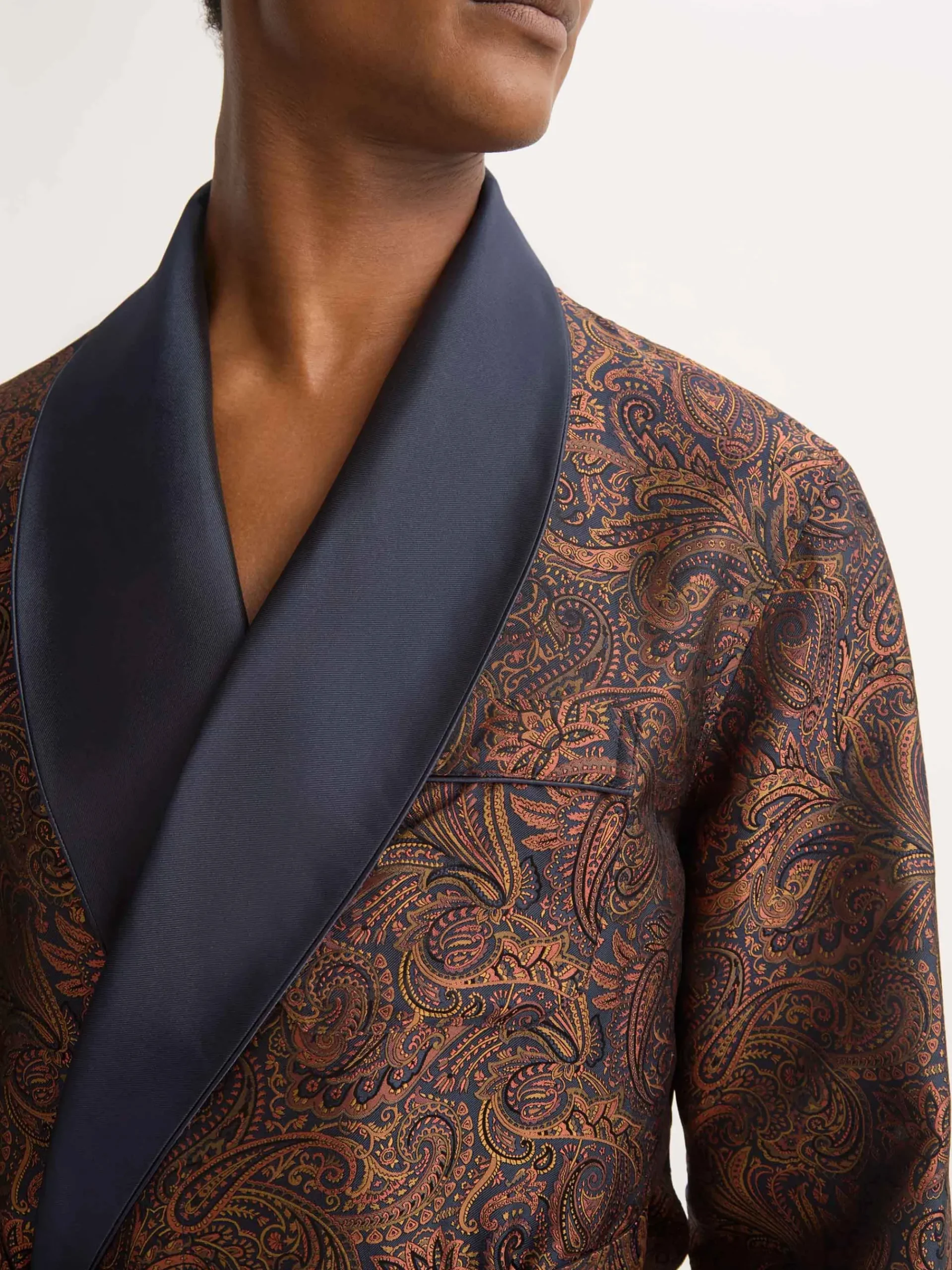 smoking-jacket-jYcifdDY-5.webp Derek Rose Gowns & Robes|View All>Smoking Jacket Navy Blue & Antique Gold