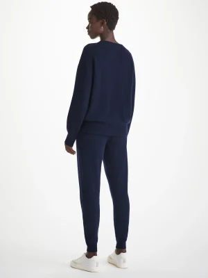Derek Rose View All|View All>Sweater And Track Pants Set Navy