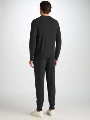 Derek Rose Cashmere Sets|View All>Sweater And Track Pants Set Charcoal
