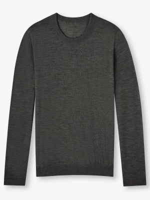 Derek Rose Knitwear|View All>Sweater Charcoal