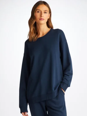 Derek Rose T-Shirts & Tops|View All>Sweatshirt Navy Blue