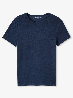 Derek Rose Crew Neck T-Shirts|View All>T-Shirt Navy Blue
