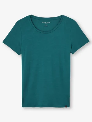 Derek Rose Crew Neck T-Shirts|View All>T-Shirt Jungle Green