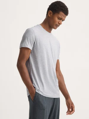 Derek Rose Crew Neck T-Shirts|View All>T-Shirt Silver Marl