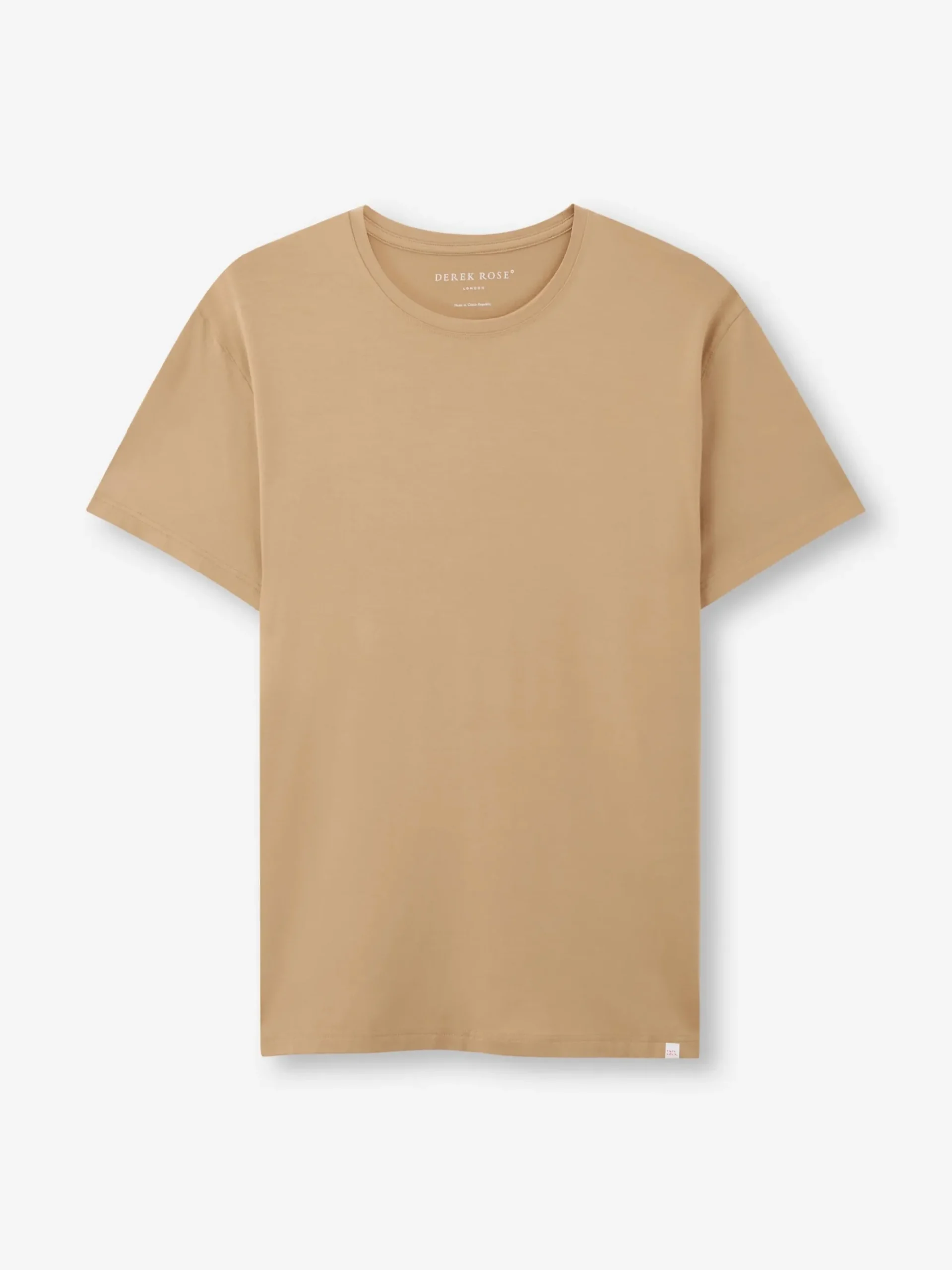 t-shirt-YRThmSuC-0.webp Derek Rose Crew Neck T-Shirts|View All>T-Shirt Camel