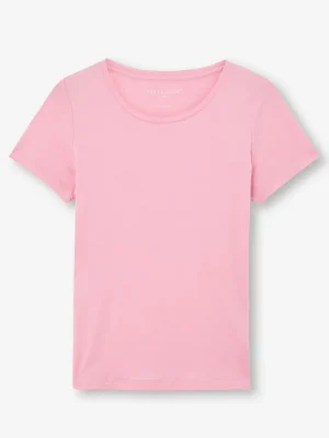 Derek Rose Crew Neck T-Shirts|View All>T-Shirt Ballet Pink