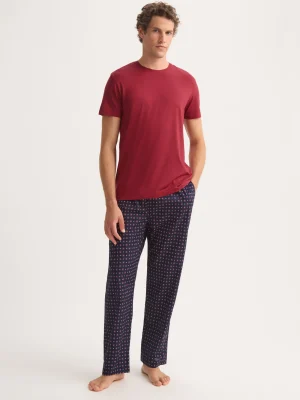 Derek Rose Crew Neck T-Shirts|View All>T-Shirt Rustic Red