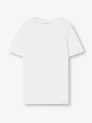 Derek Rose Crew Neck T-Shirts|View All>T-Shirt White