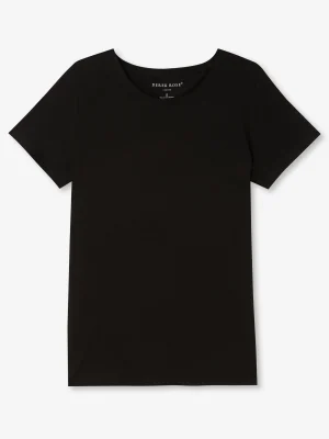 Derek Rose Crew Neck T-Shirts|View All>T-Shirt Black