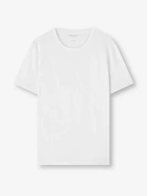 Derek Rose Cotton T-Shirts|View All>T-Shirt White
