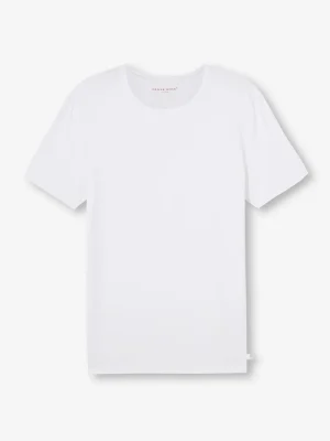 Derek Rose Crew Neck T-Shirts|View All>Underwear T-Shirt White