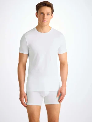 Derek Rose Crew Neck T-Shirts|View All>Underwear T-Shirt White