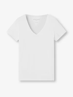Derek Rose V-Neck T-Shirts|View All>V-Neck T-Shirt White