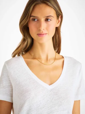 Derek Rose V-Neck T-Shirts|View All>V-Neck T-Shirt White