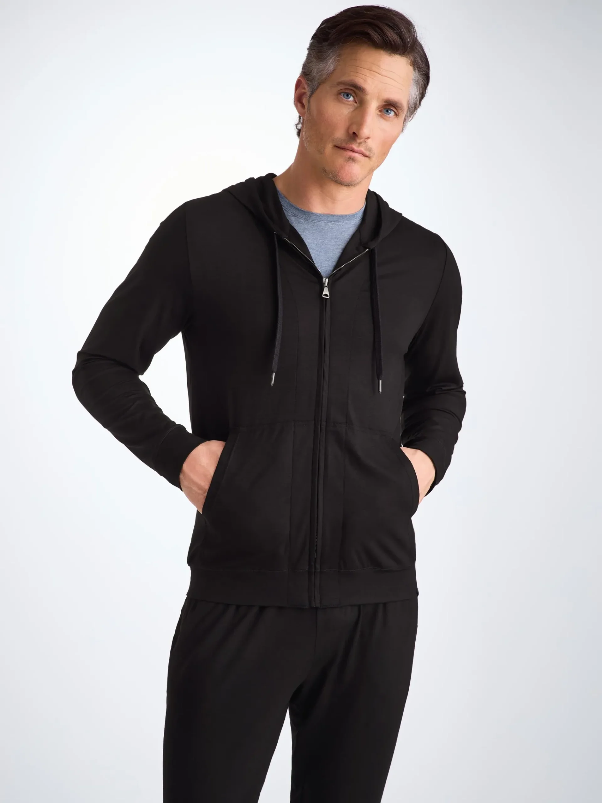 zip-up-hoodie-xPFNzdaG-7.webp Derek Rose T-Shirt & Tops|View All>Zip Up Hoodie Black