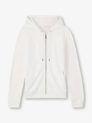 Derek Rose T-Shirt & Tops|View All>Zip Up Hoodie White
